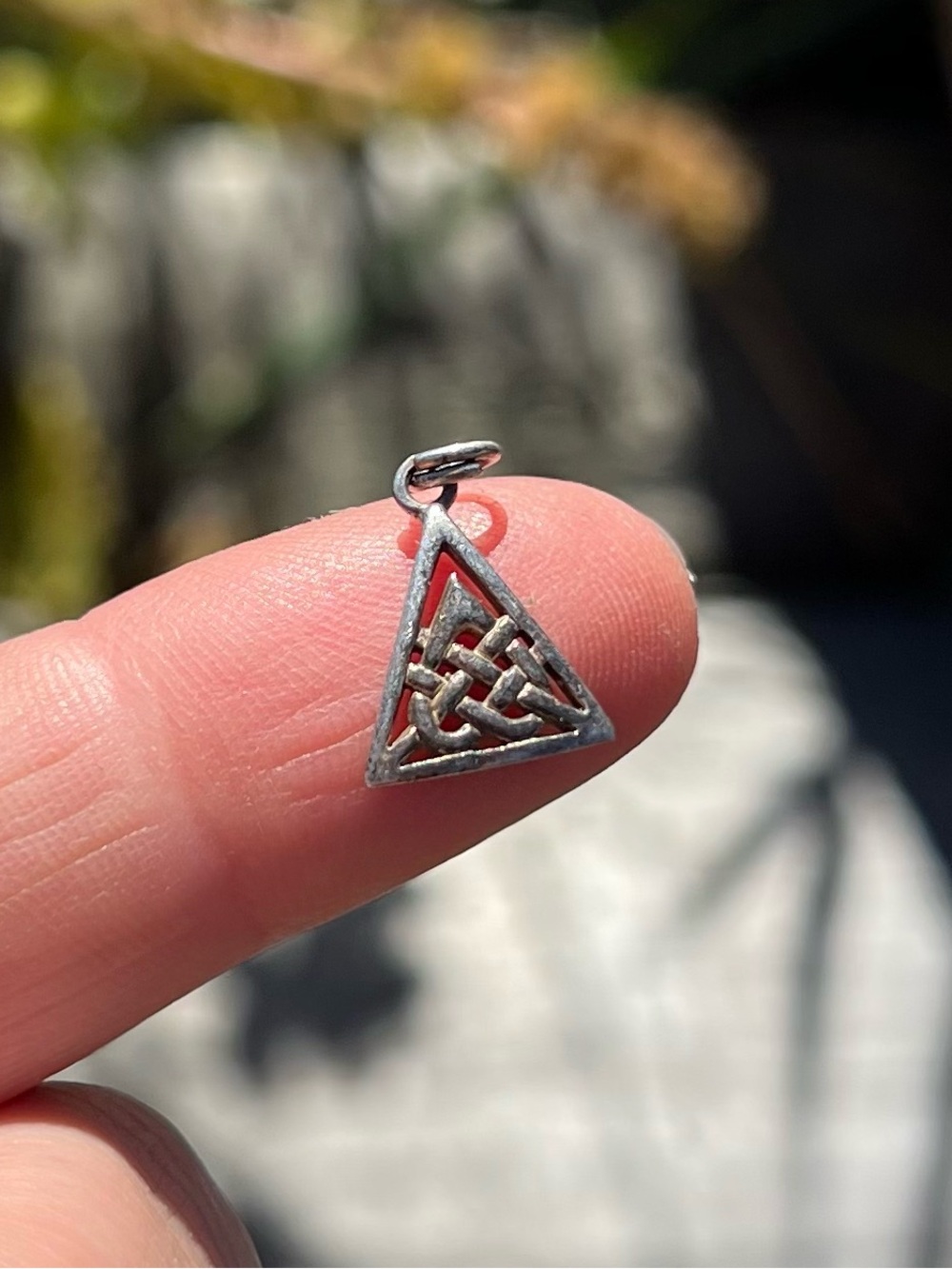 Vtg Sterling Silver Celtic Knot Pendant